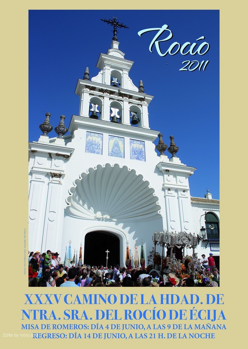 Cartel anunciador del XXXV Camino del Rocío