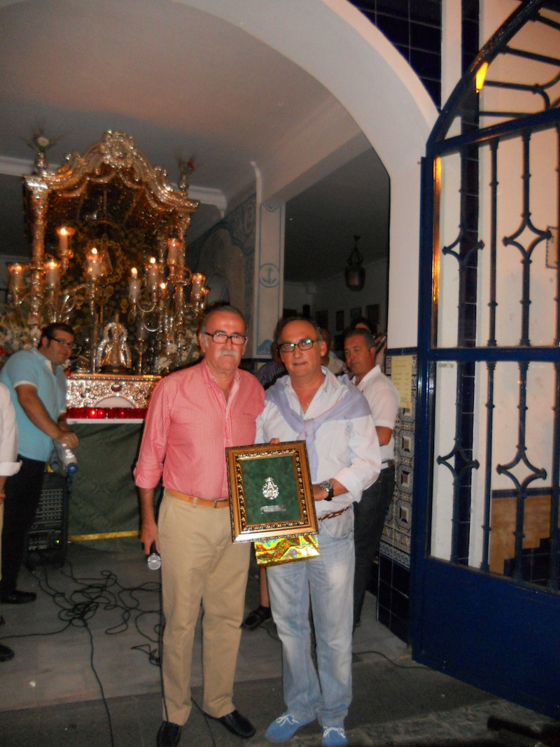 El Presidente de la Hermandad de Medina del Campo, Adolfo Marcos, con nuestro Presidente, Francisco Amorós