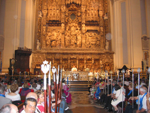 Misa en la Basilica del Pilar