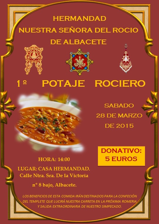 Albacete -CARTEL POTAJE ROCIERO 2015