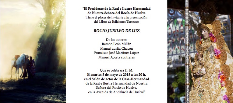 Libro Rocio Jubileo de Luz en Huelva