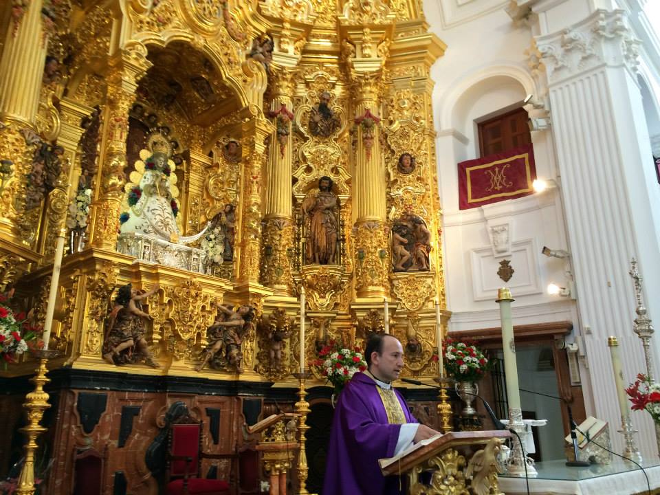 Torremolinos D. Alejandro Pérez Verdugo en la Eucaristía de Accion de Gracias en el Rocío
