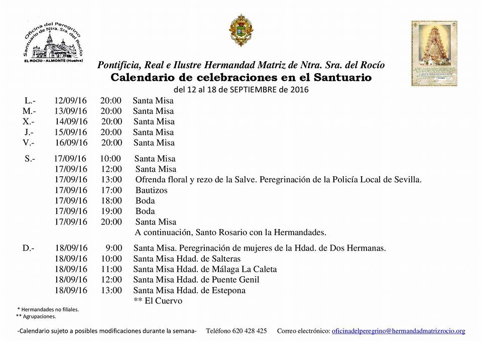 calendario-rocio-del-12-al-18-de-septiembre-2016