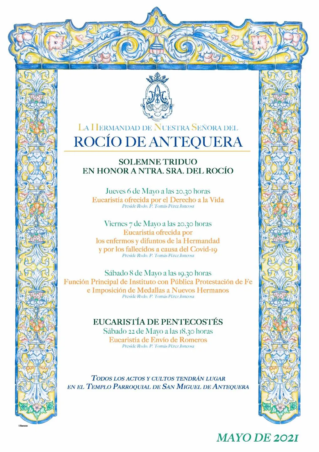Antequera cartel rocio 2021