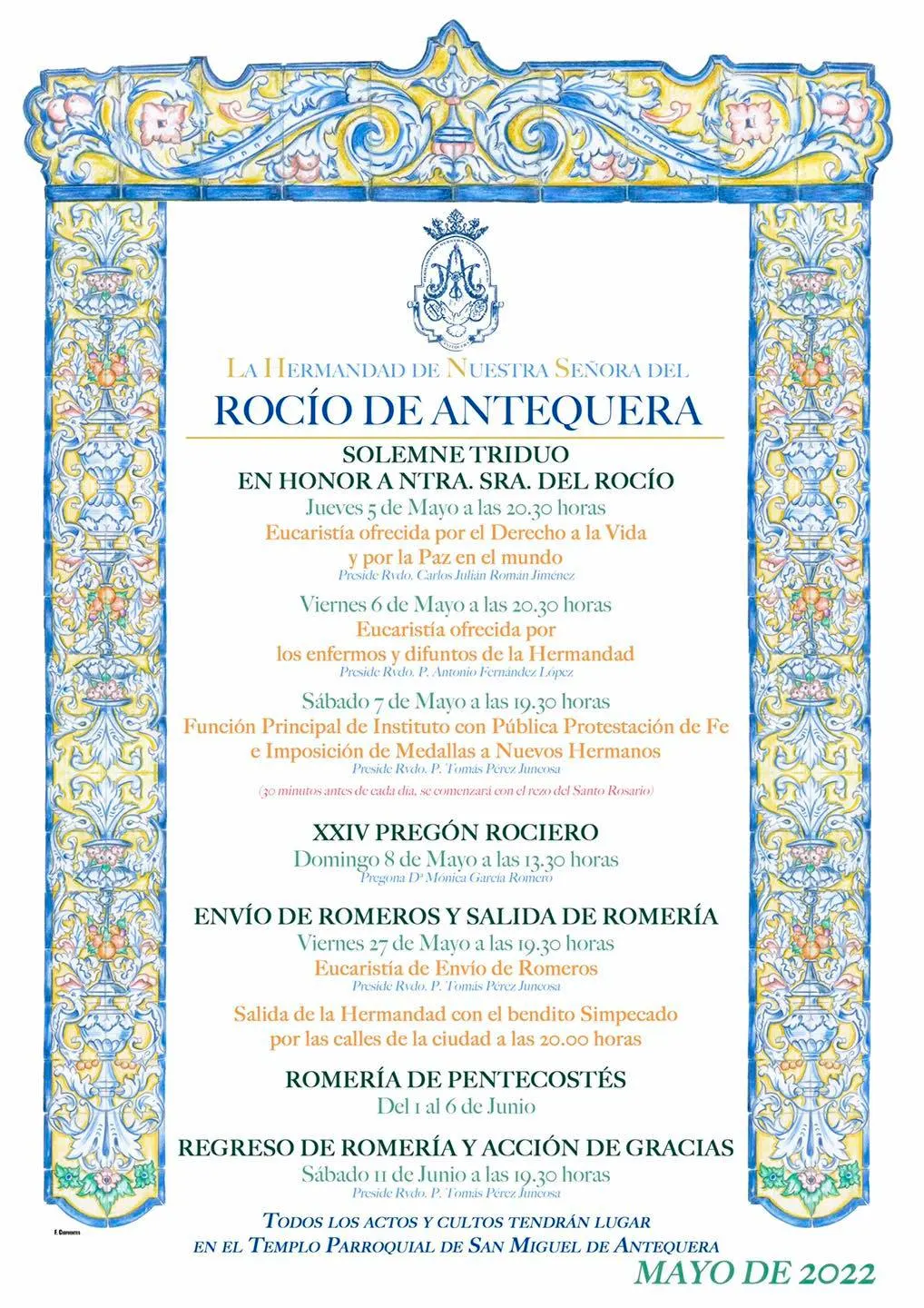 cultos rocio 2022-Antequera