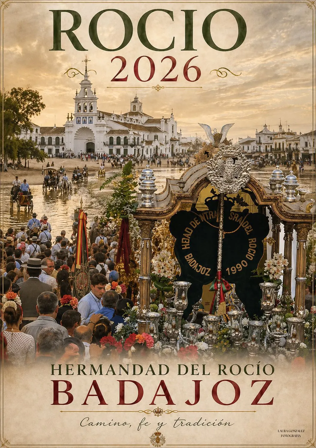 Carteles que dicen rocio Badajoz 2026-25