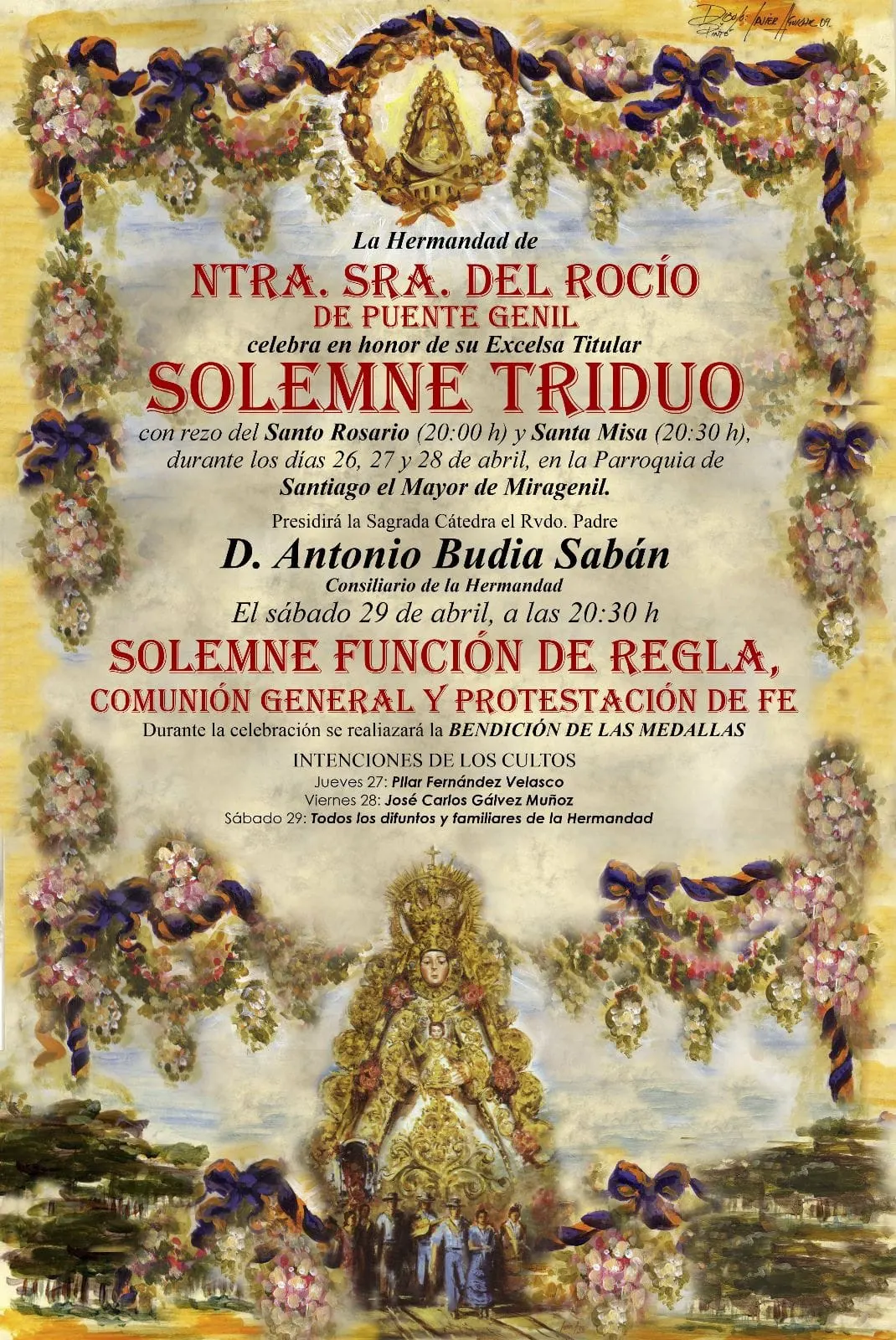 cultos rocio 2023 Puente Genil