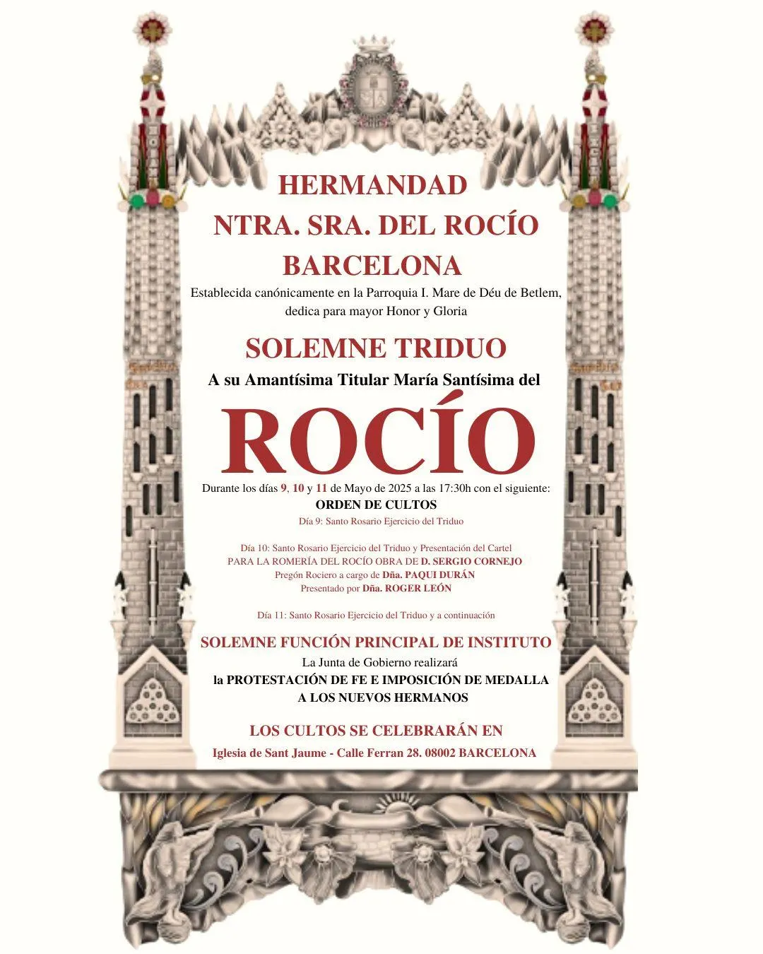 Acos rocio 2025 Barcelona