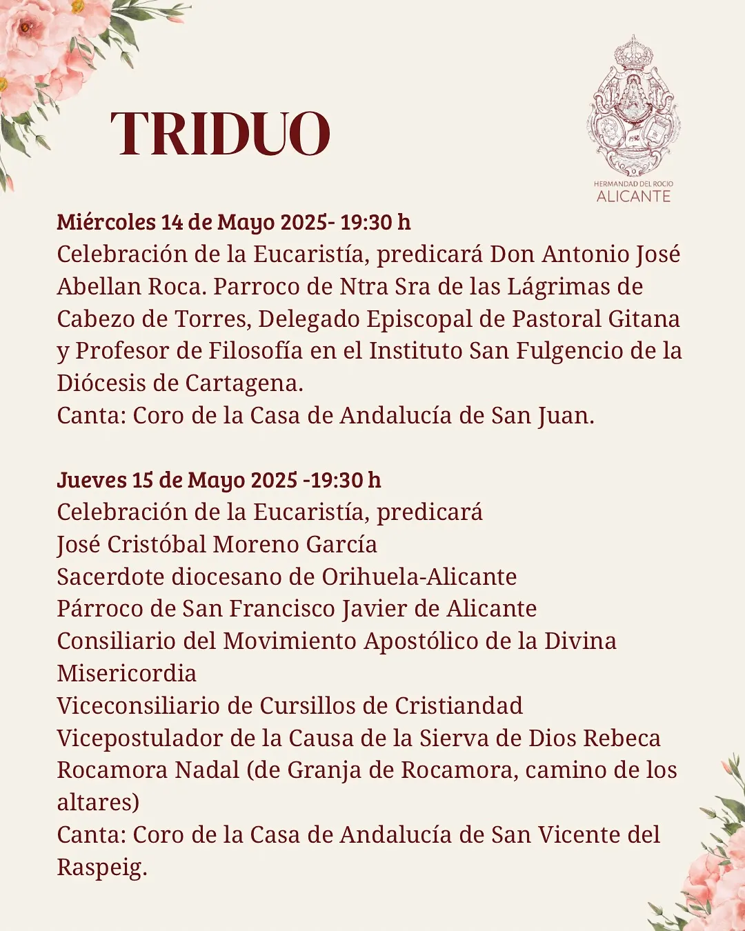 Actos Rocio 2025 Alicante-1