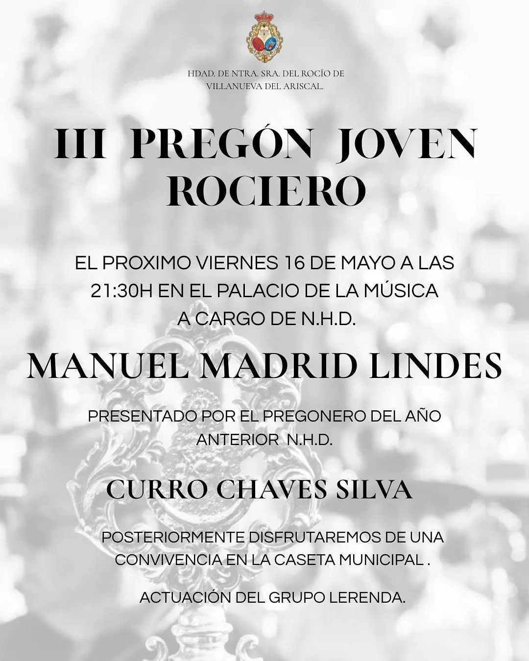 Actos rocio 2025 Villanueva del Ariscal