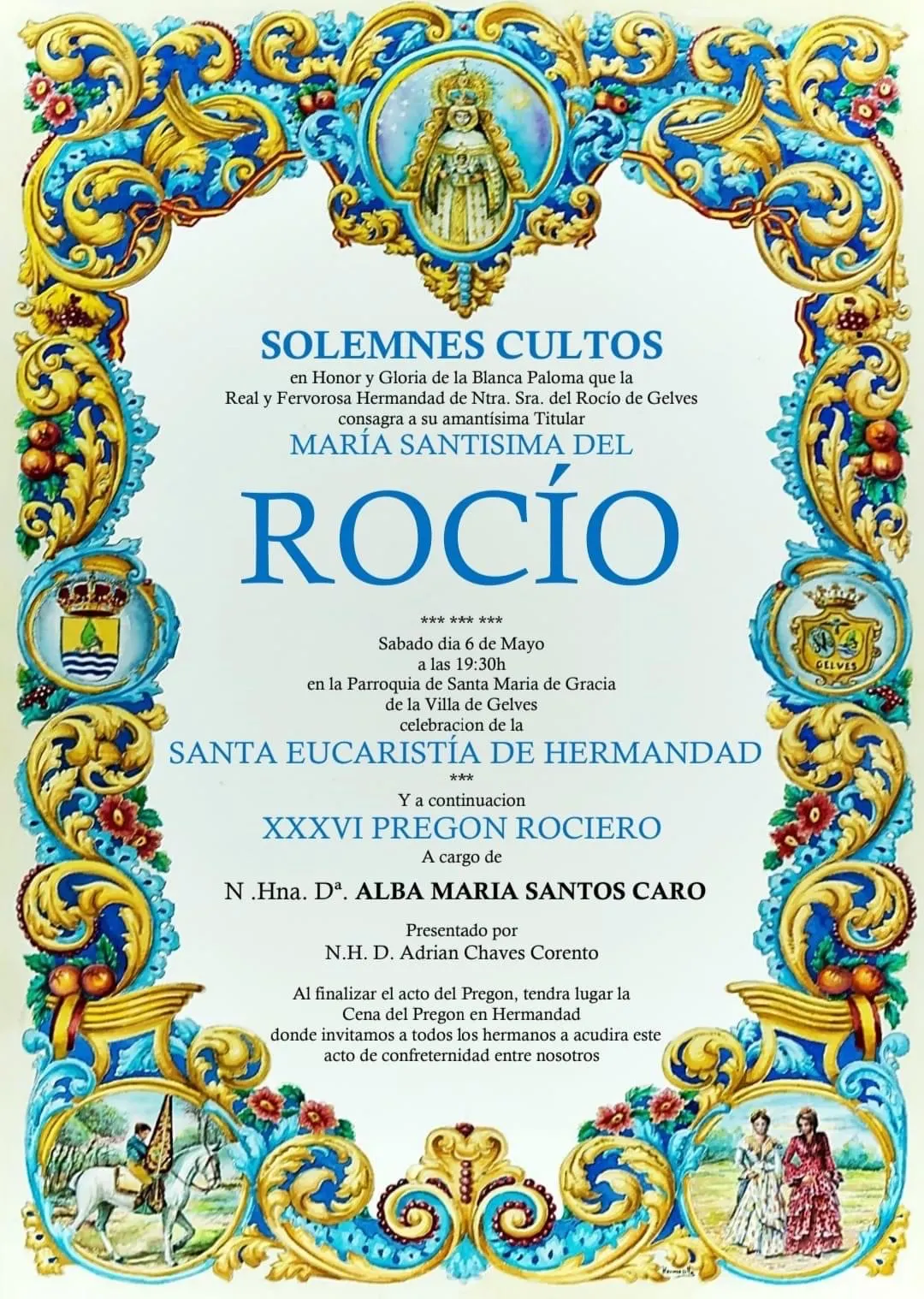 cultos rocio 2023 Gelves