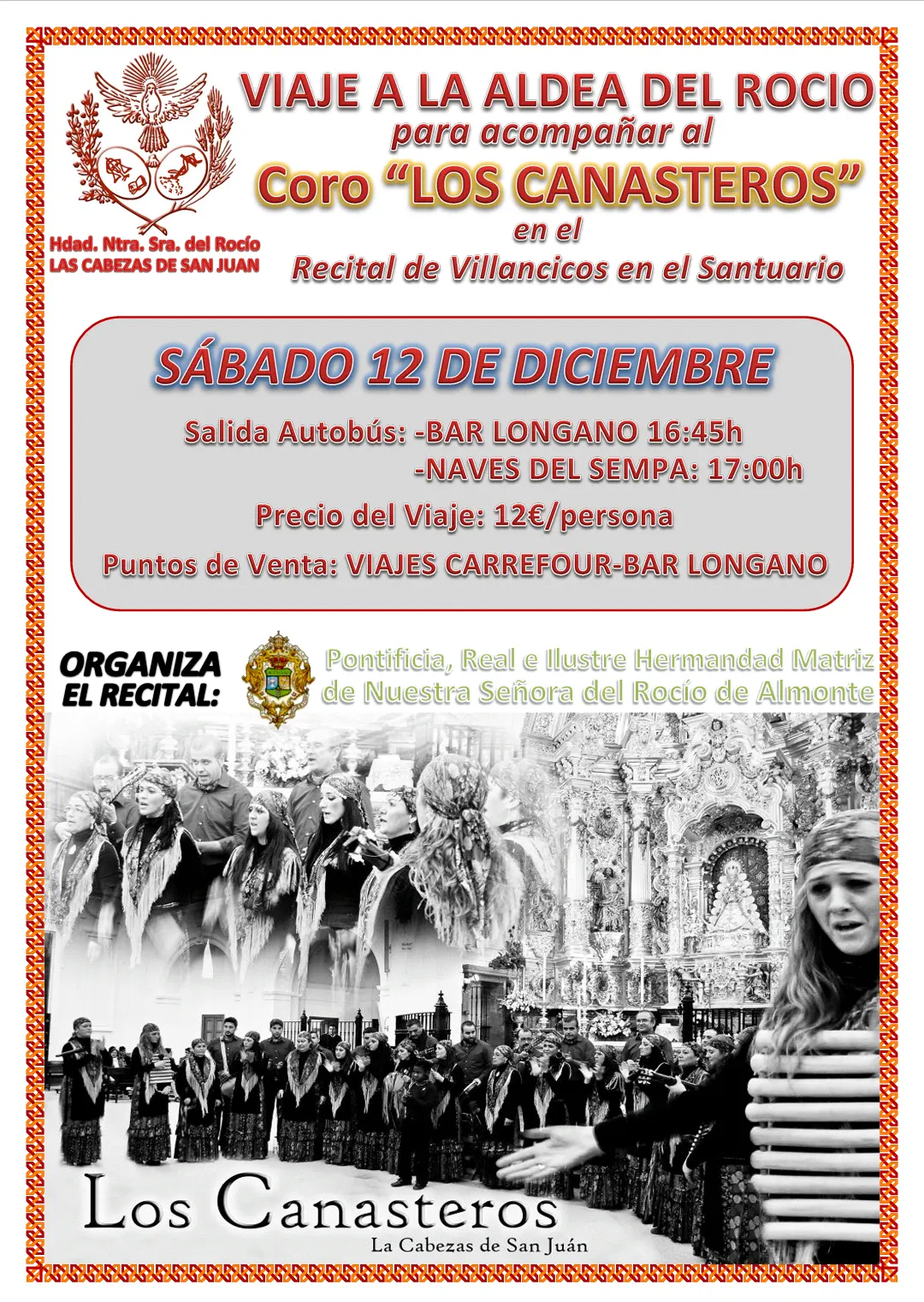 Las Cabezas  Cartel Viaje al Rocio Canasteros