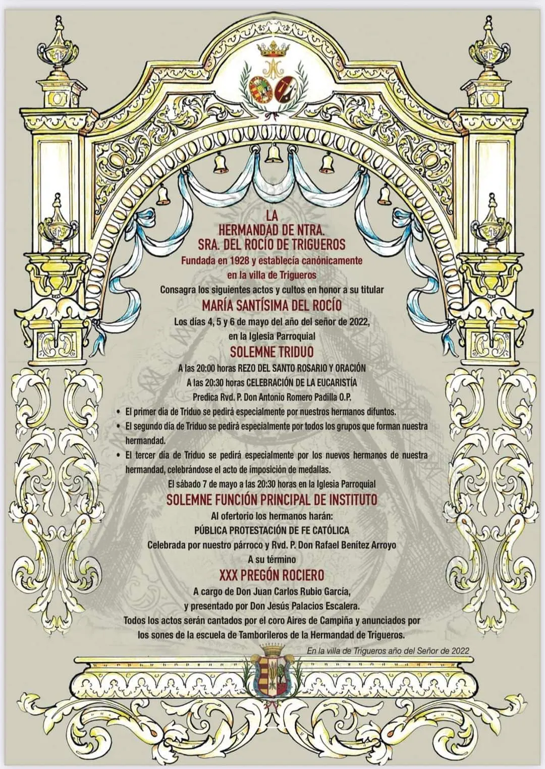 cultos rocio 2022-Trigueros