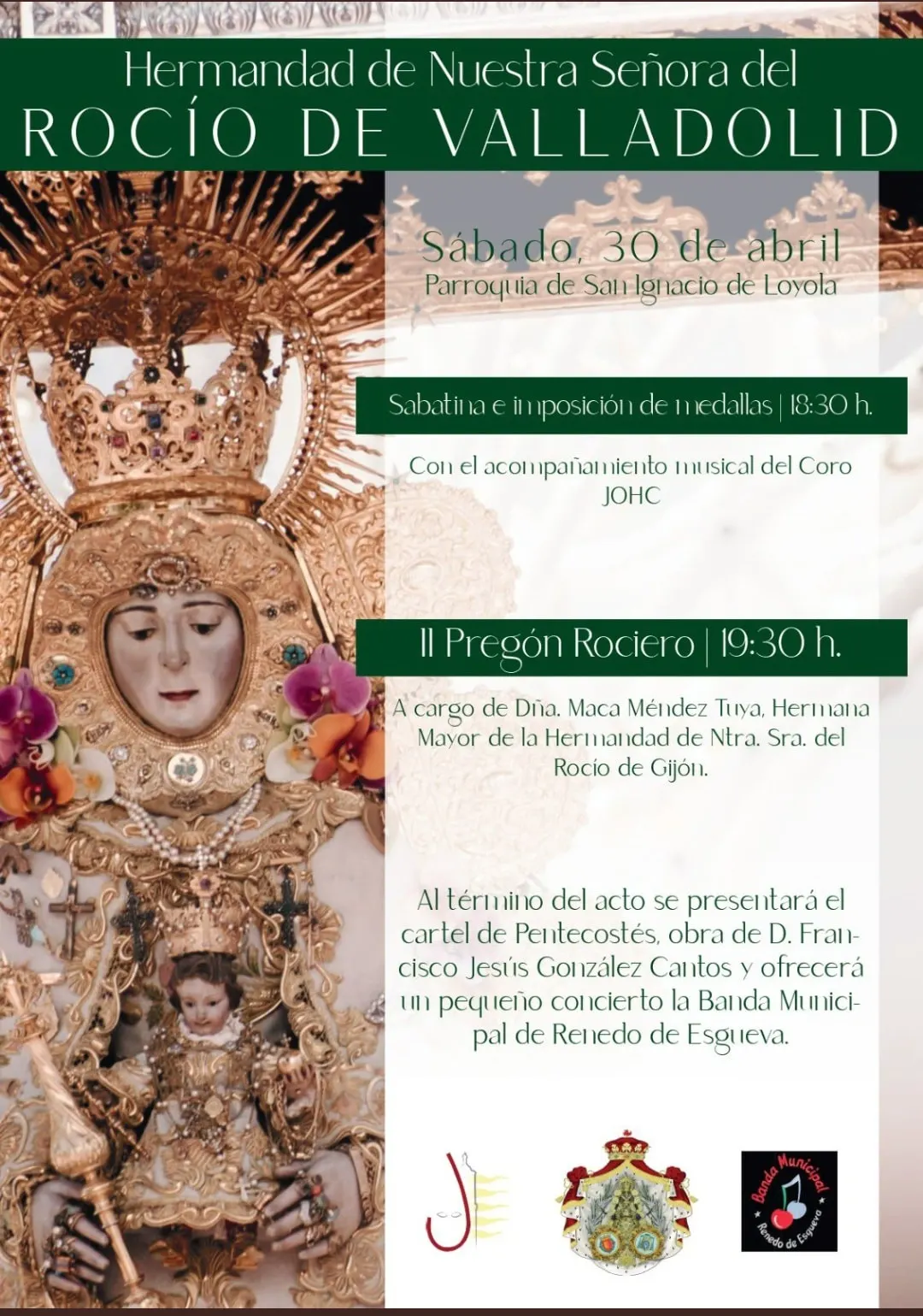 cultos rocio 2022-Valladolid