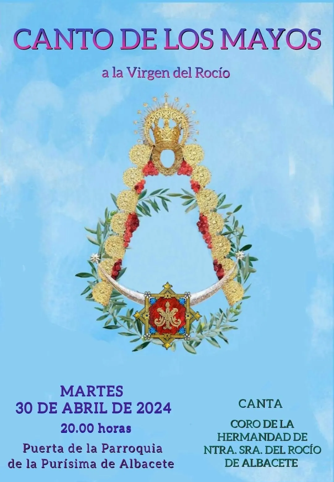 Cartel canto de los mayos 2024