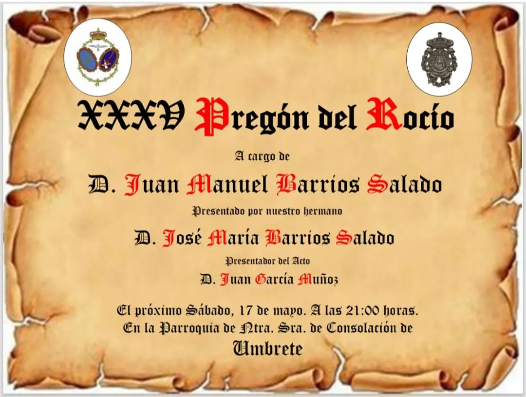Actos rocio 2025 Umbrete