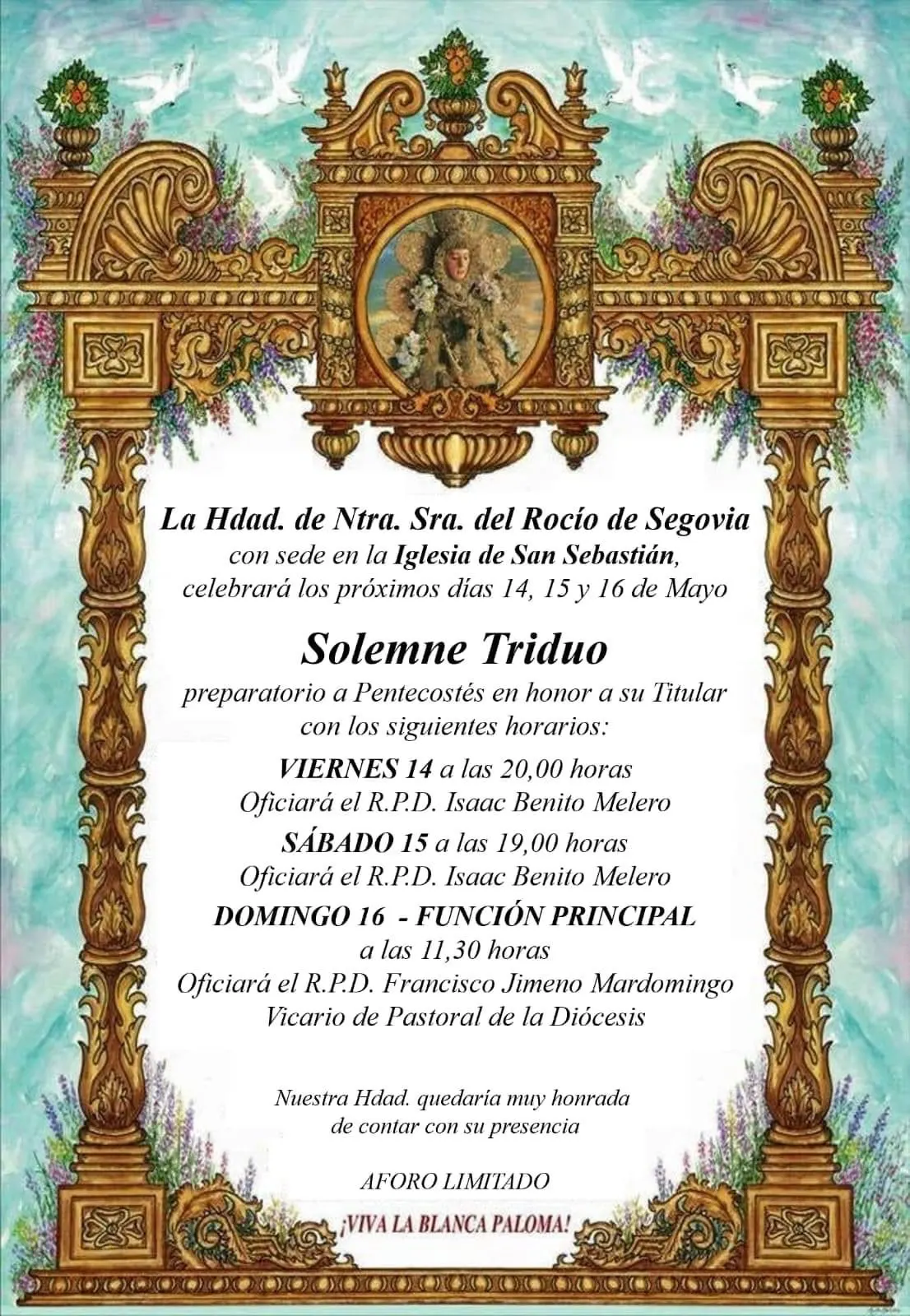 Segovia rocio triduo 2021