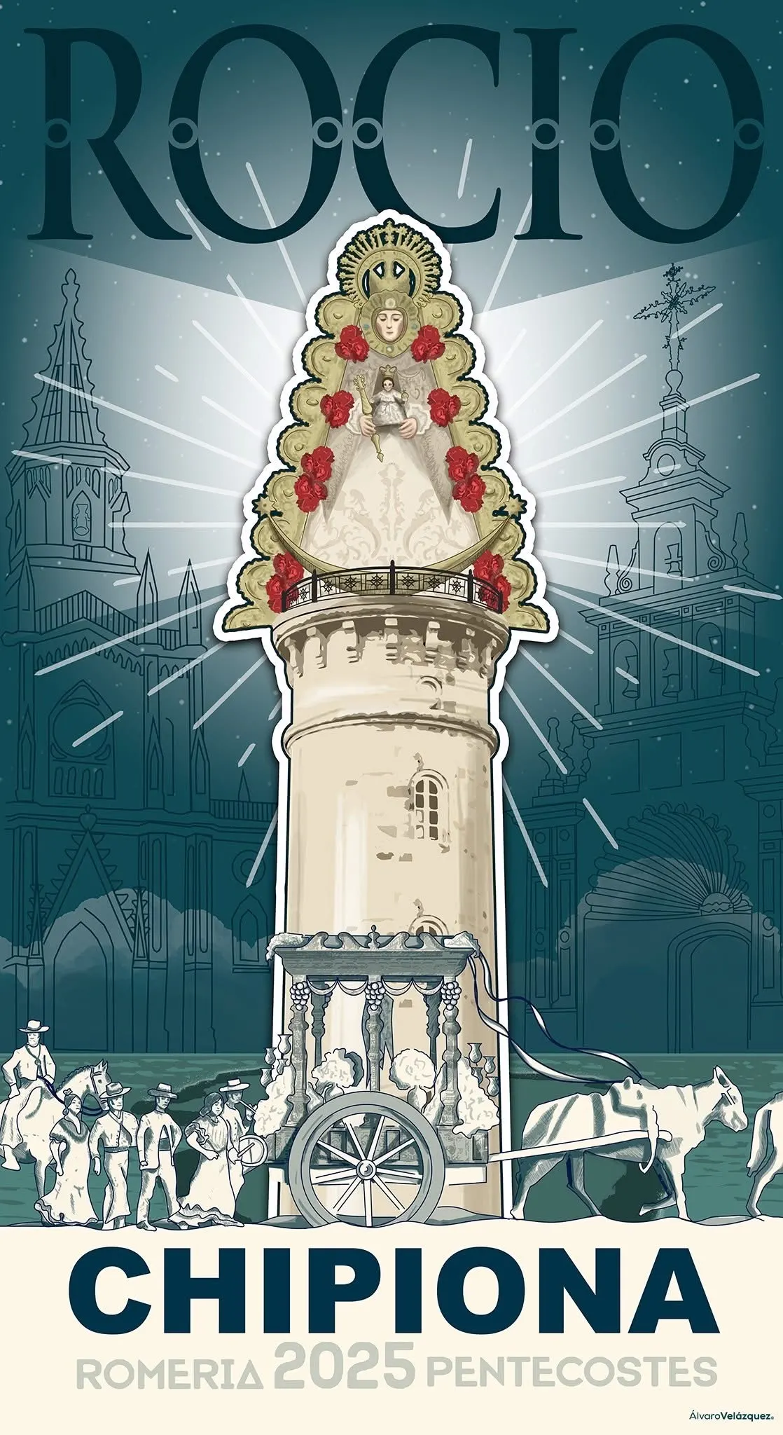 Cartel rocio 2025 Chipiona