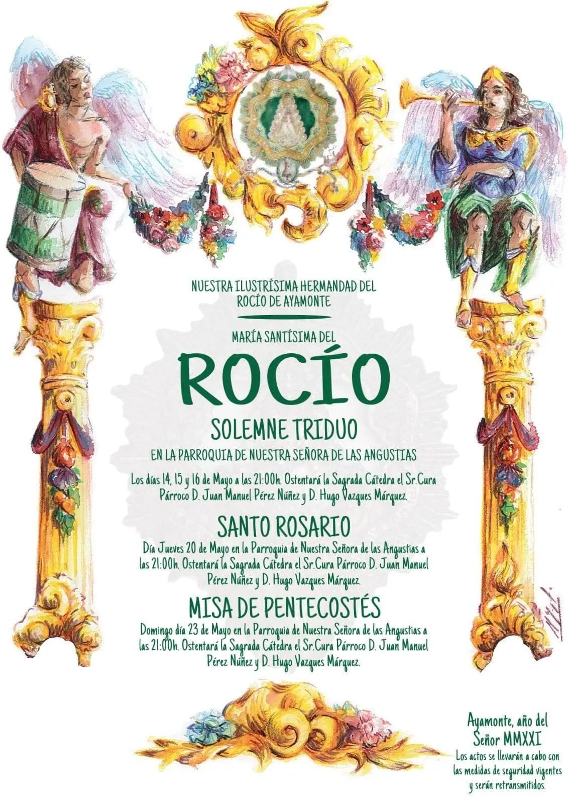 Ayamonte cartel rocio triduo 2021