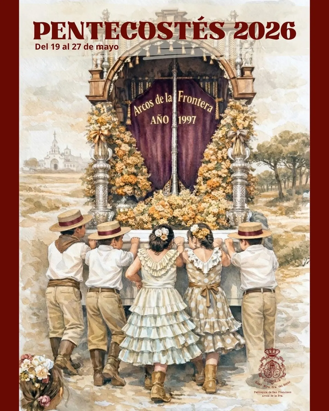 Carteles que dicen rocio Arcos de la Frontera 2026-33