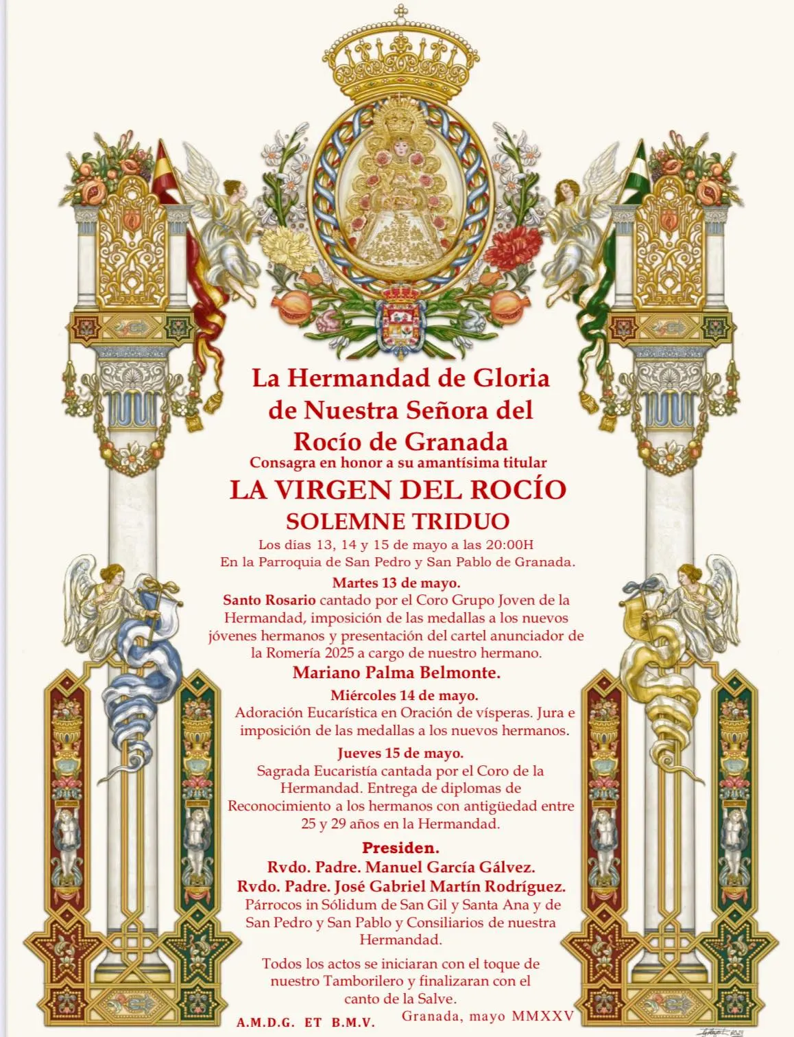 Actos rocio 2025 Granada