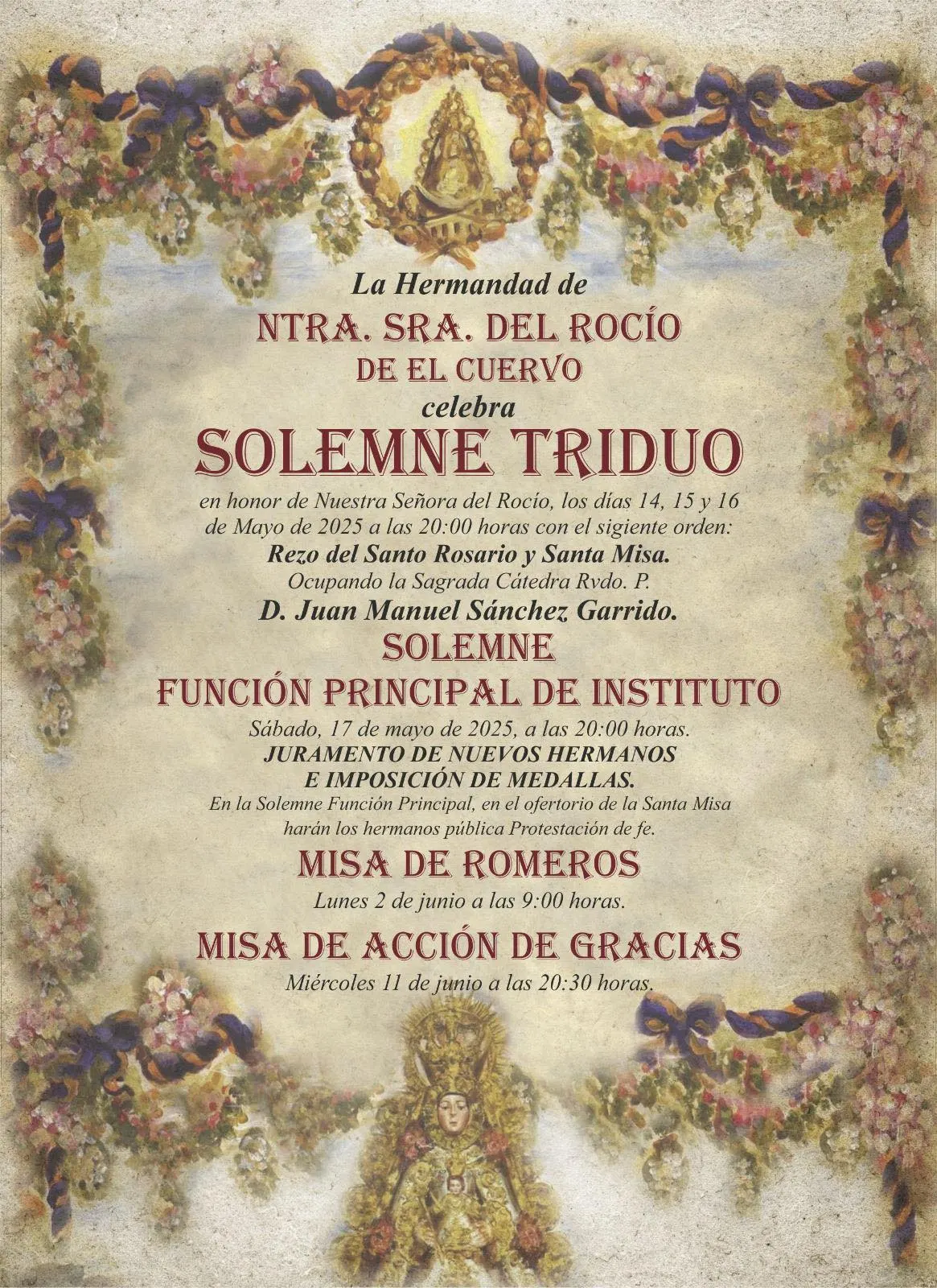 Actos Rocio 2025 El Cuervo