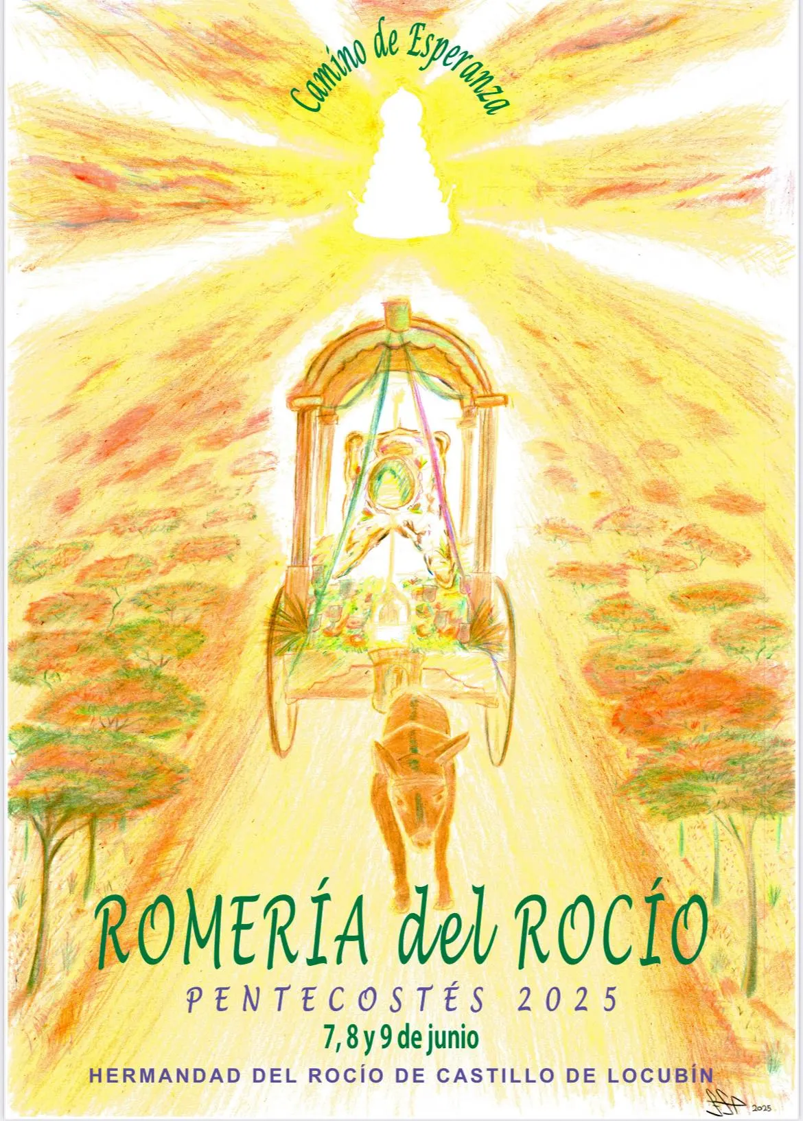 Cartel rocio 2025 Castillo de Locubin