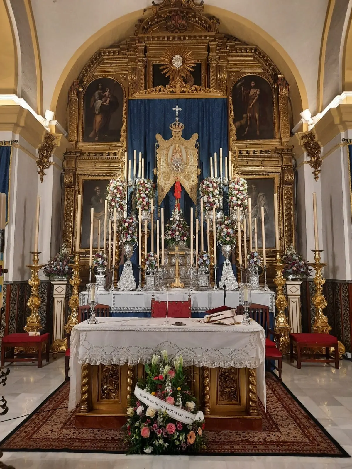 Rocio altar cultos Villanueva del Ariscal 2021