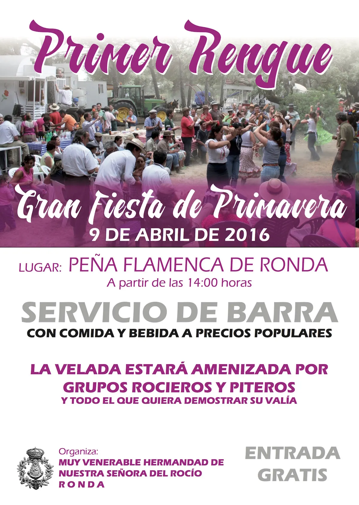 Ronda - 2016 - CARTEL 1º RENGUE