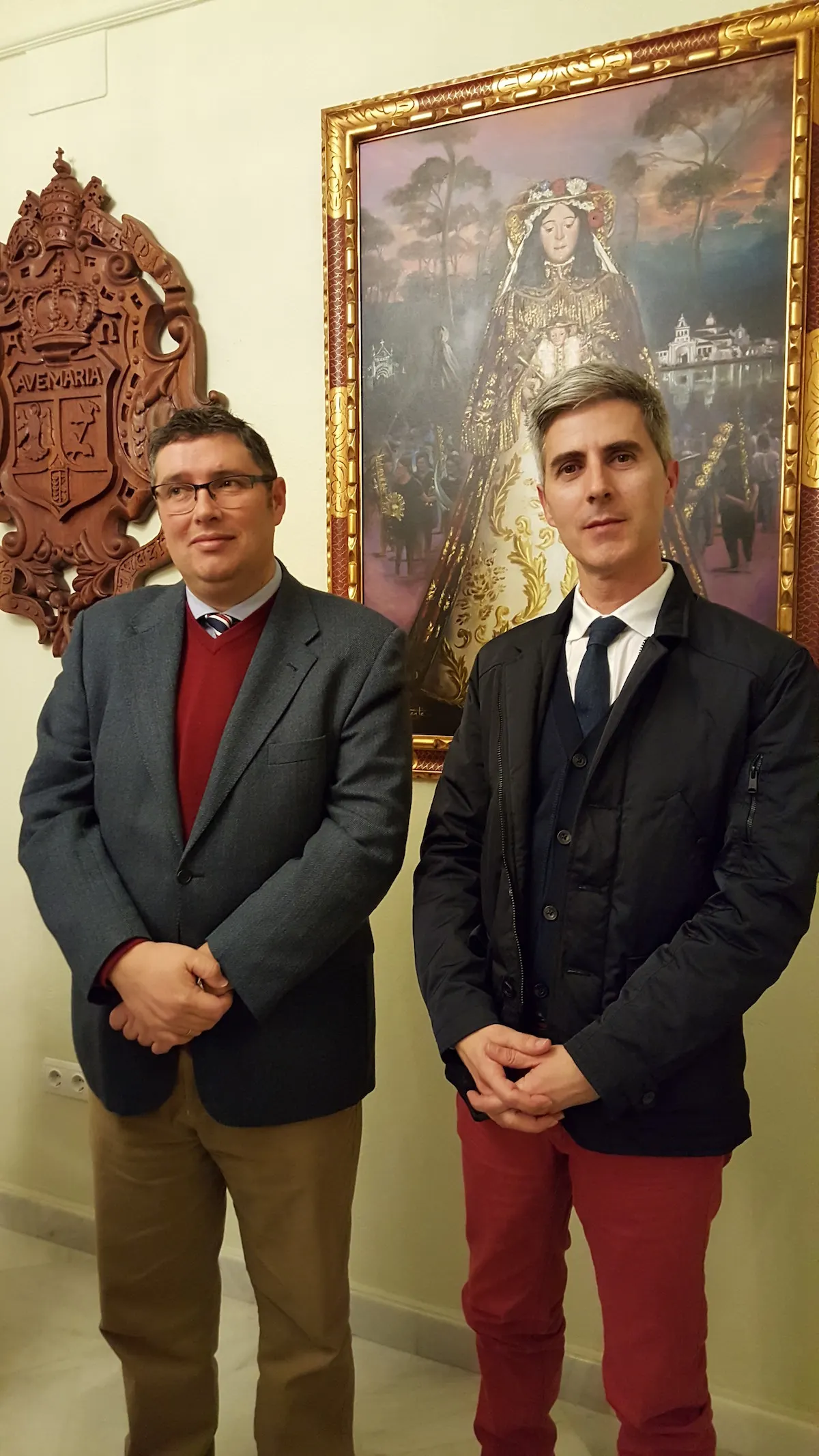 Mario Moya, cartelista de la Romería del Rocío 2016