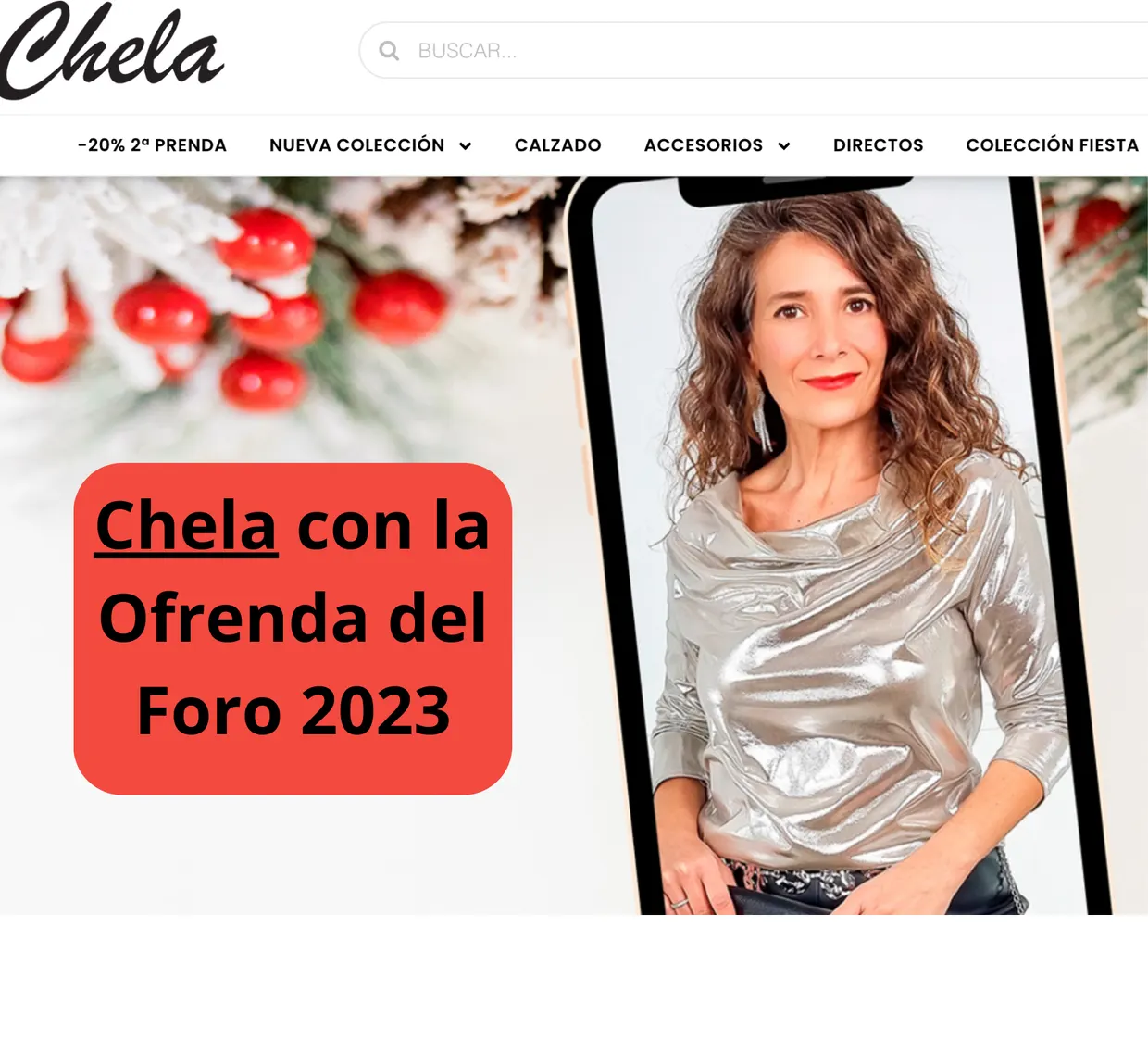 Chela con la Ofrenda del Foro 2023