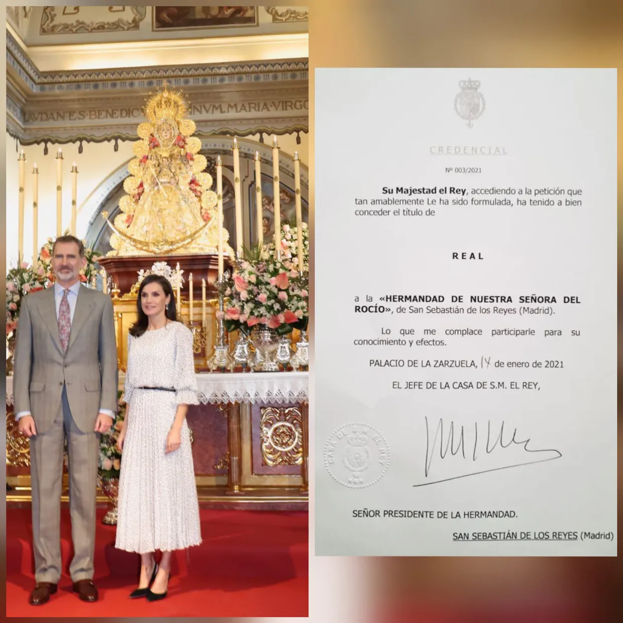 San sebastian de los reyes titulo de real
