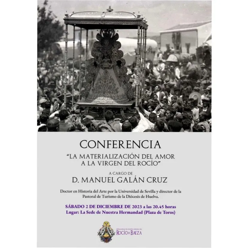 conferencia manuel galan en Baez rocio