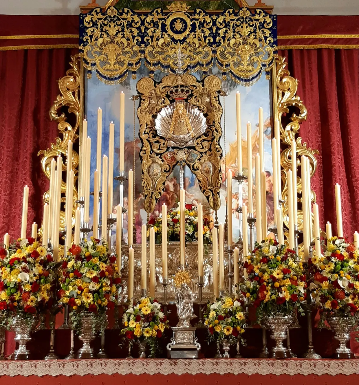 Rocio altar cultos Emigrantes 2021