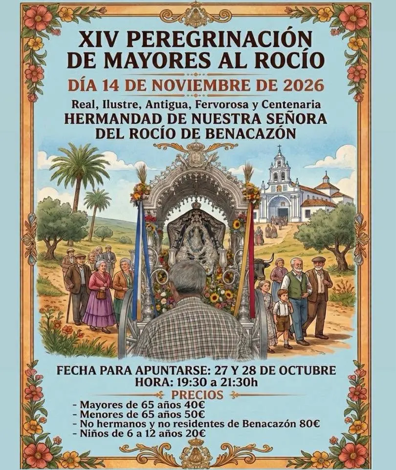 rocio benacazon peregrinacion mayore