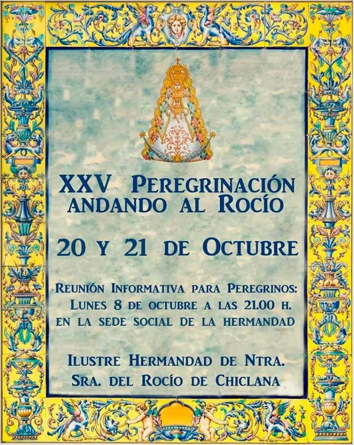 Chiclana peregrinacion andando al rocio 2018