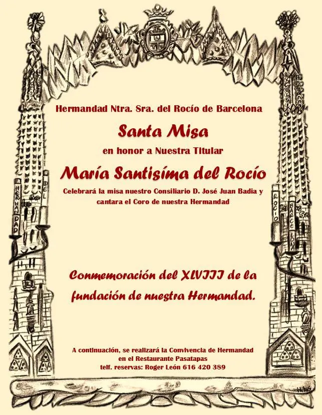 Barcelona Ssanta misa aniversario