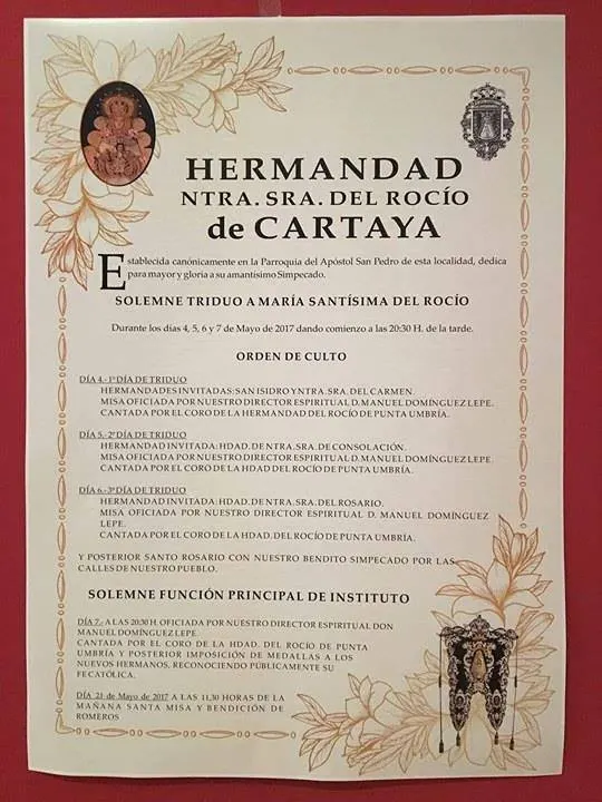 Cartaya triduo 2017