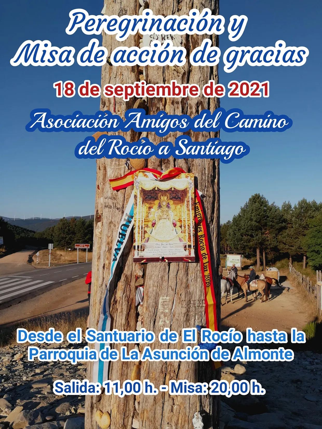 peregrinacion al rocio de los rocieros caballistas-1
