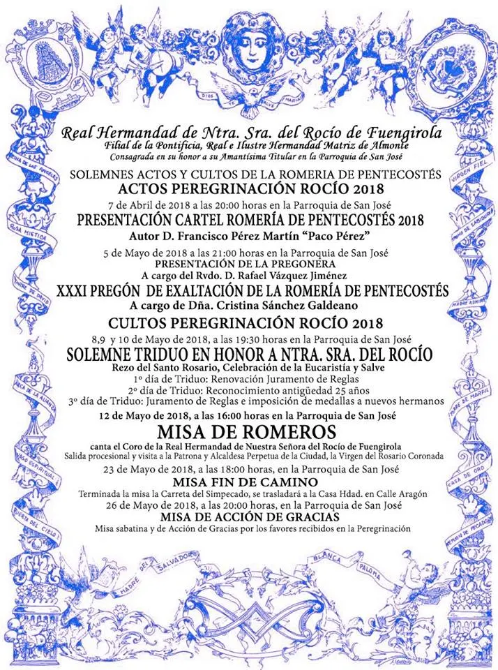 Fuengirola triduo y pregon 2018