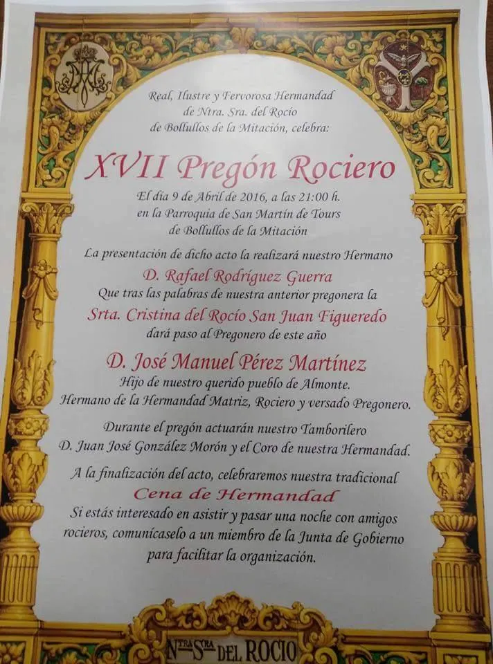 Bollullos de la Mitación Cultos rocio 2016