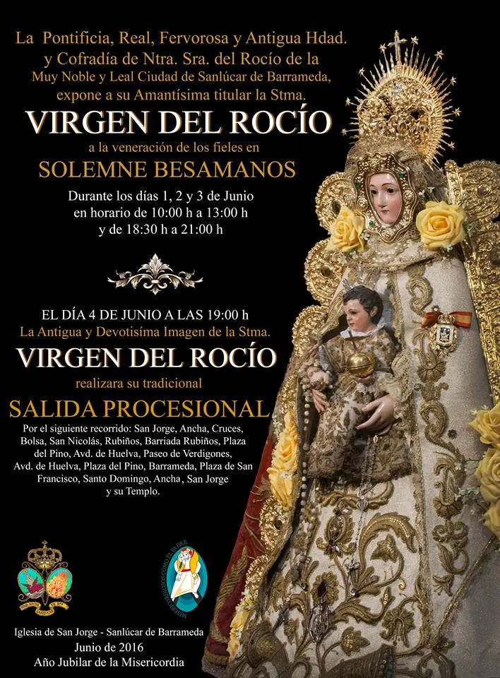 Sanlucar de barrameda besamanos y procesión 2016