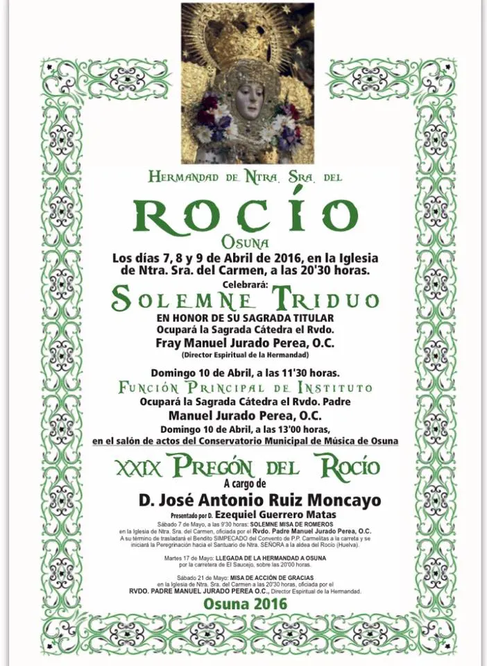 Osuna cultos rocio 2016