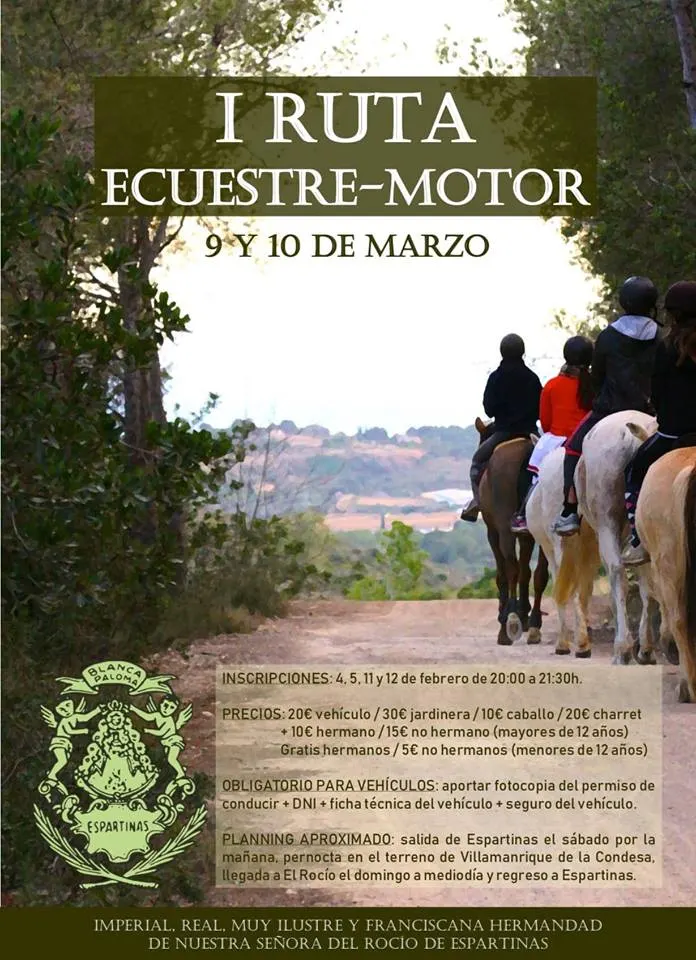 Espartinas ruta ecuestre motor 2019