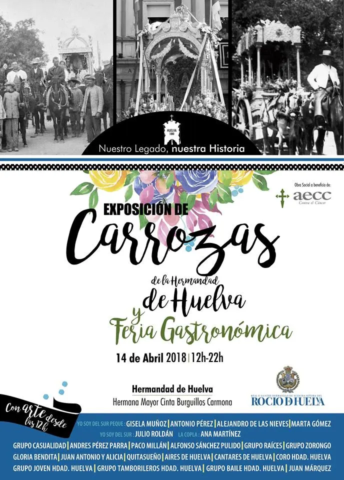 FERIA GASTRONÓMICA ROCIERA, EXPOSICIÓN DE LAS CARROZAS DE HUELVA Y ENCUENTRO NACIONAL DE TAMBORILEROS