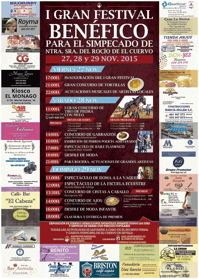 El Cuervo CARTEL-FESTIVAL-BENEFICO-2015