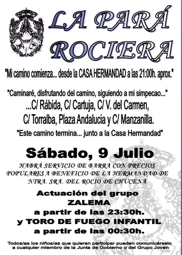 Chucena para rociera