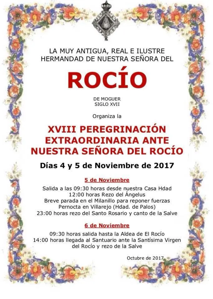 Moguer peregrinacion rocio