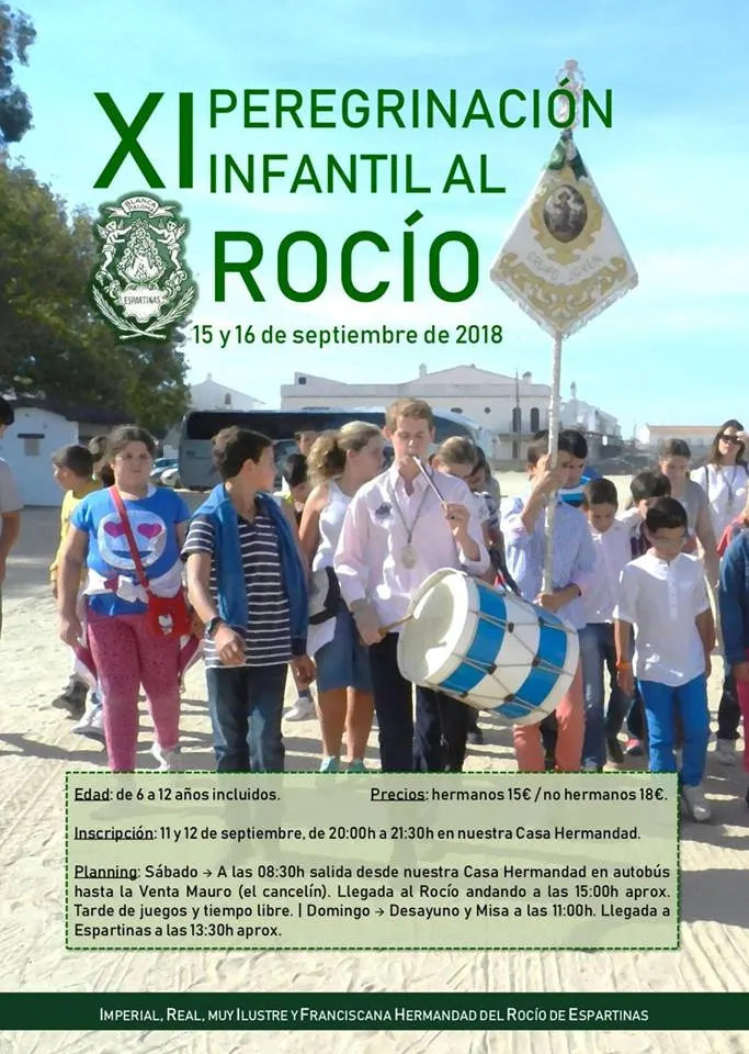 Espartinas peregrinacion rocio infantil