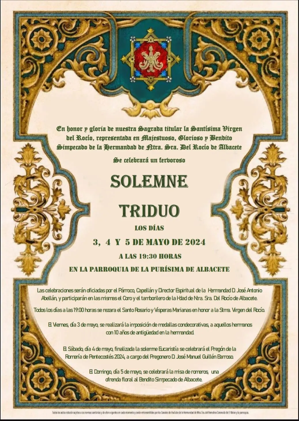 cultos rocio albacete 2024-1